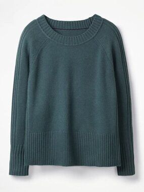 EUC Boden Heidi Sweater, Teal, XL (wool/cashmere blend)